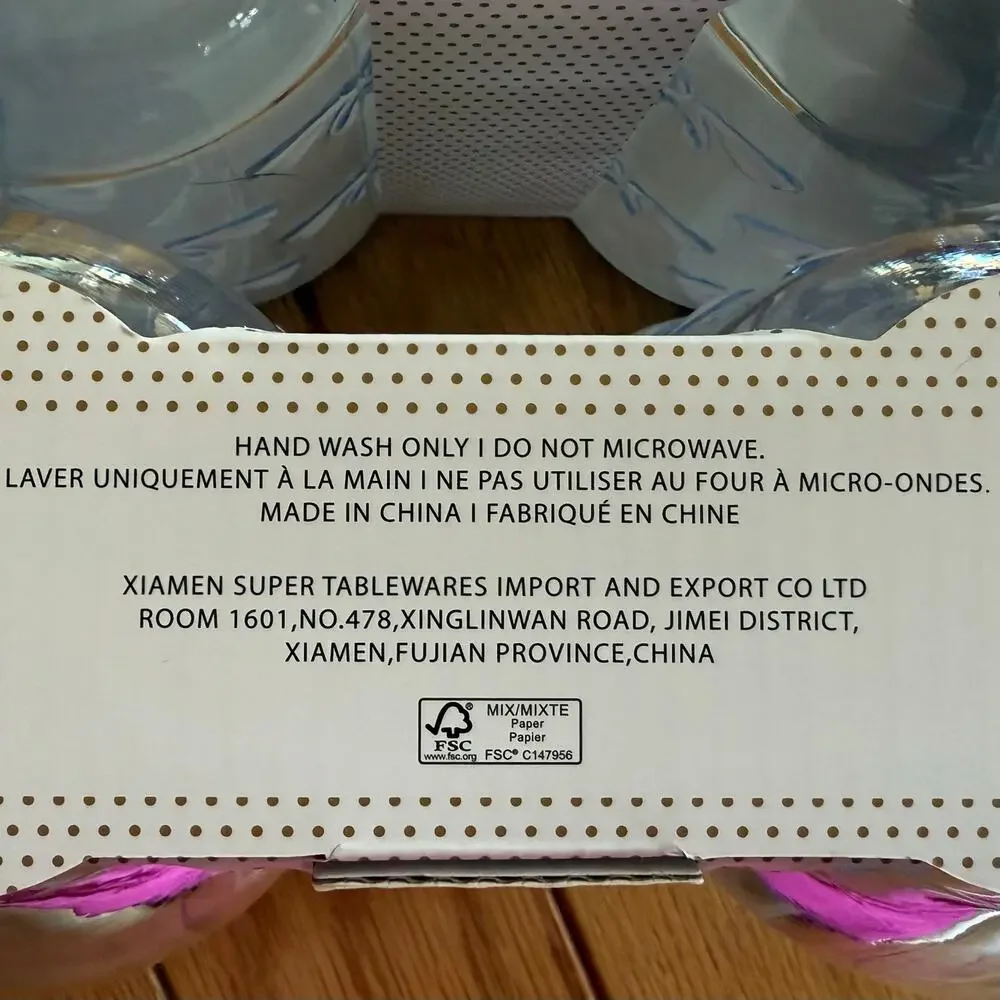 Cupcakes and Cashmere 4 Kissing Swans Light Blue Tumblers 16oz Cottagecore - Picture 6 of 7